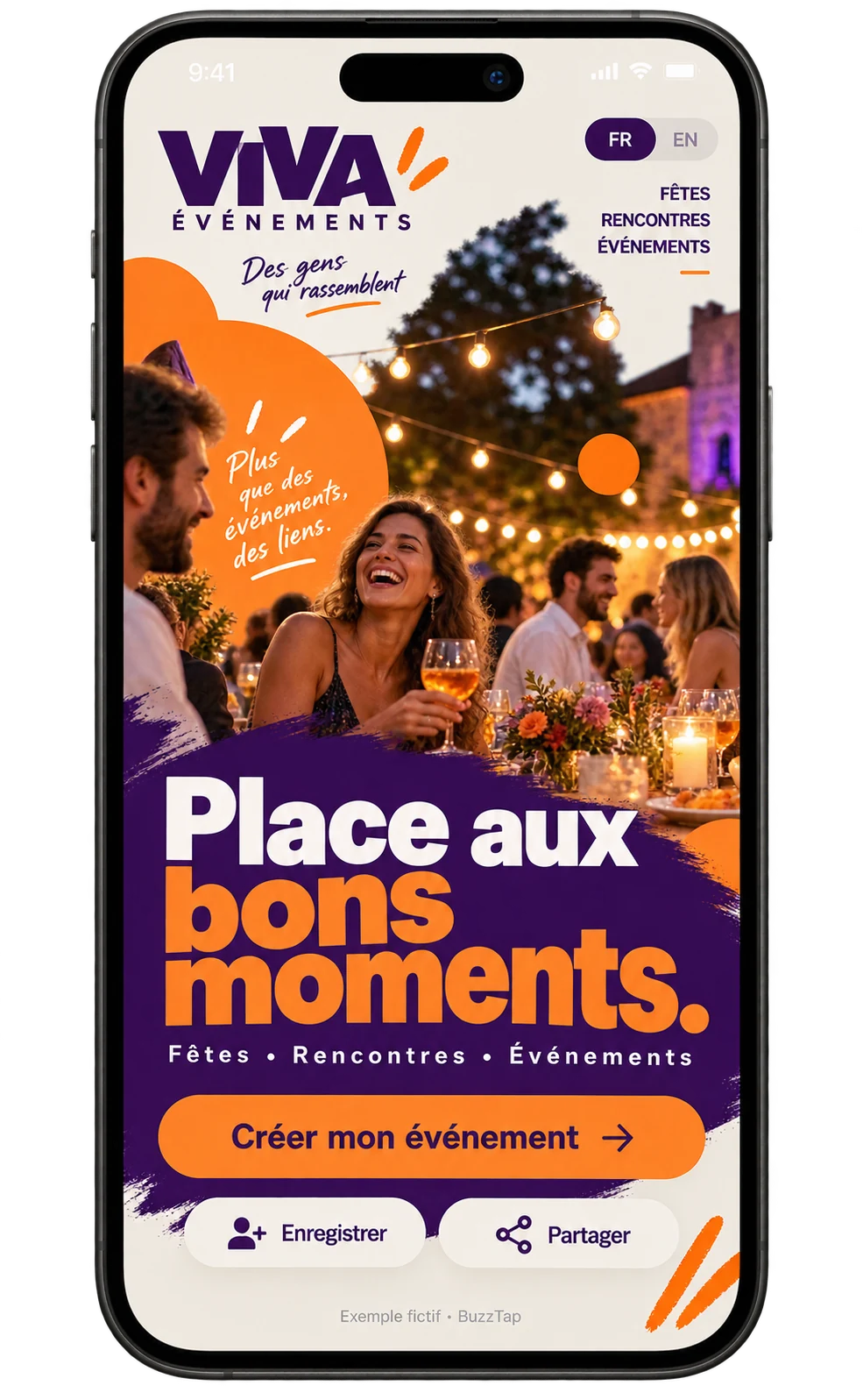 Événementiel — Créer l’envie de se réunir. Lancer une demande.