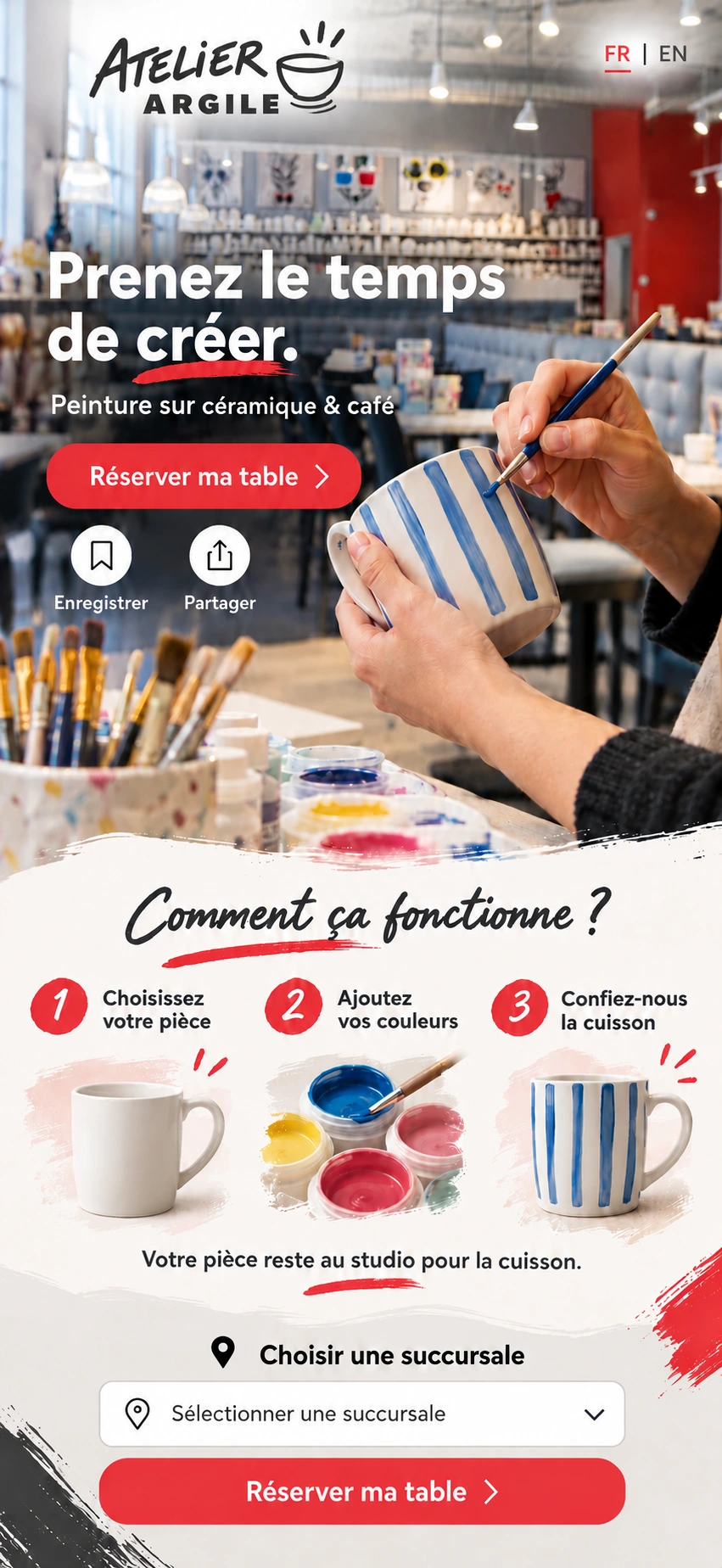 Atelier Argile · Pause créative — Réserver ma table