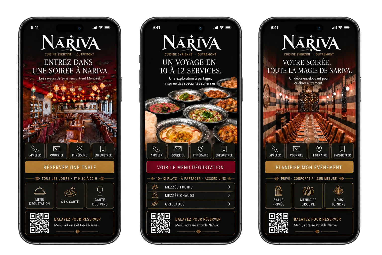 Nariva · Restaurant — Faire découvrir une ambiance. Réserver une table.