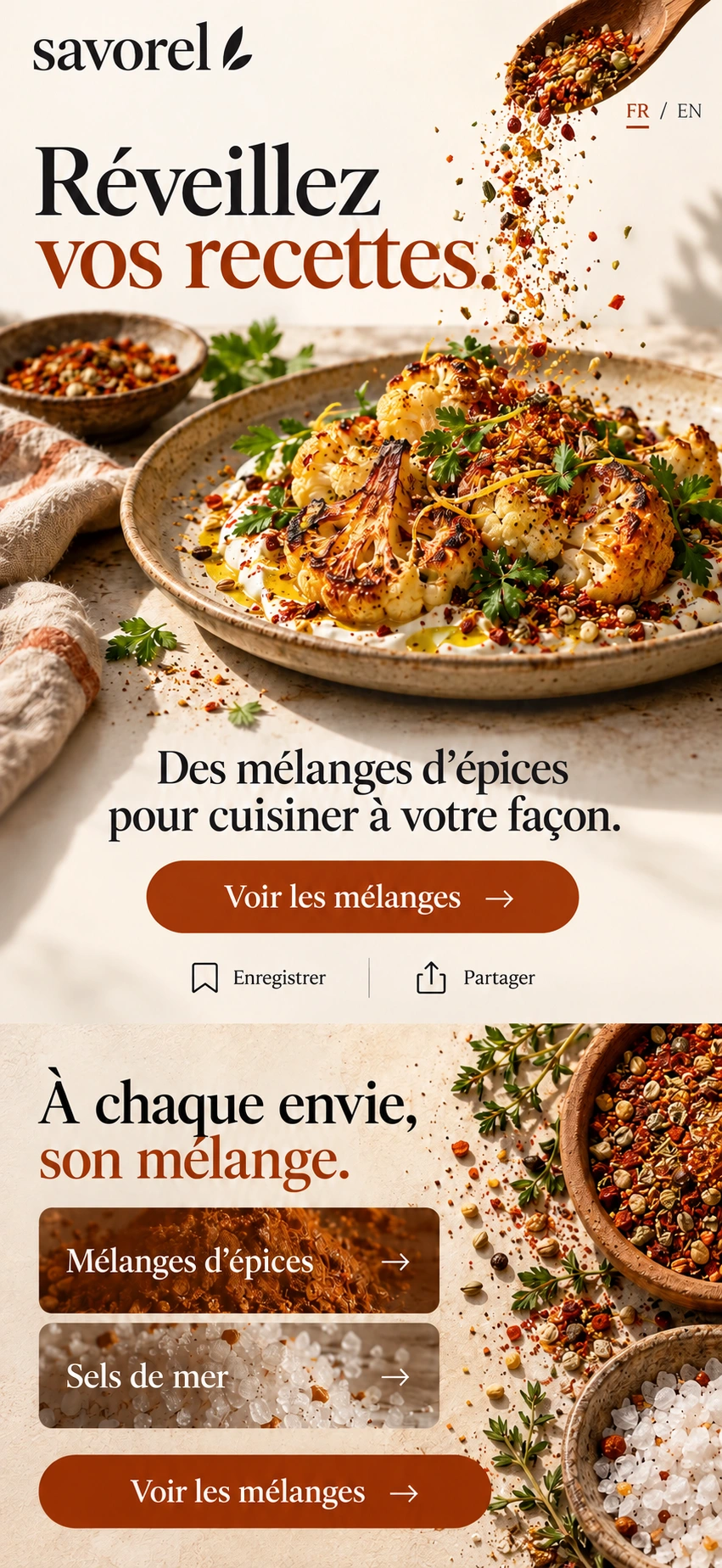 Savorel · Réveillez vos recettes — Voir les mélanges