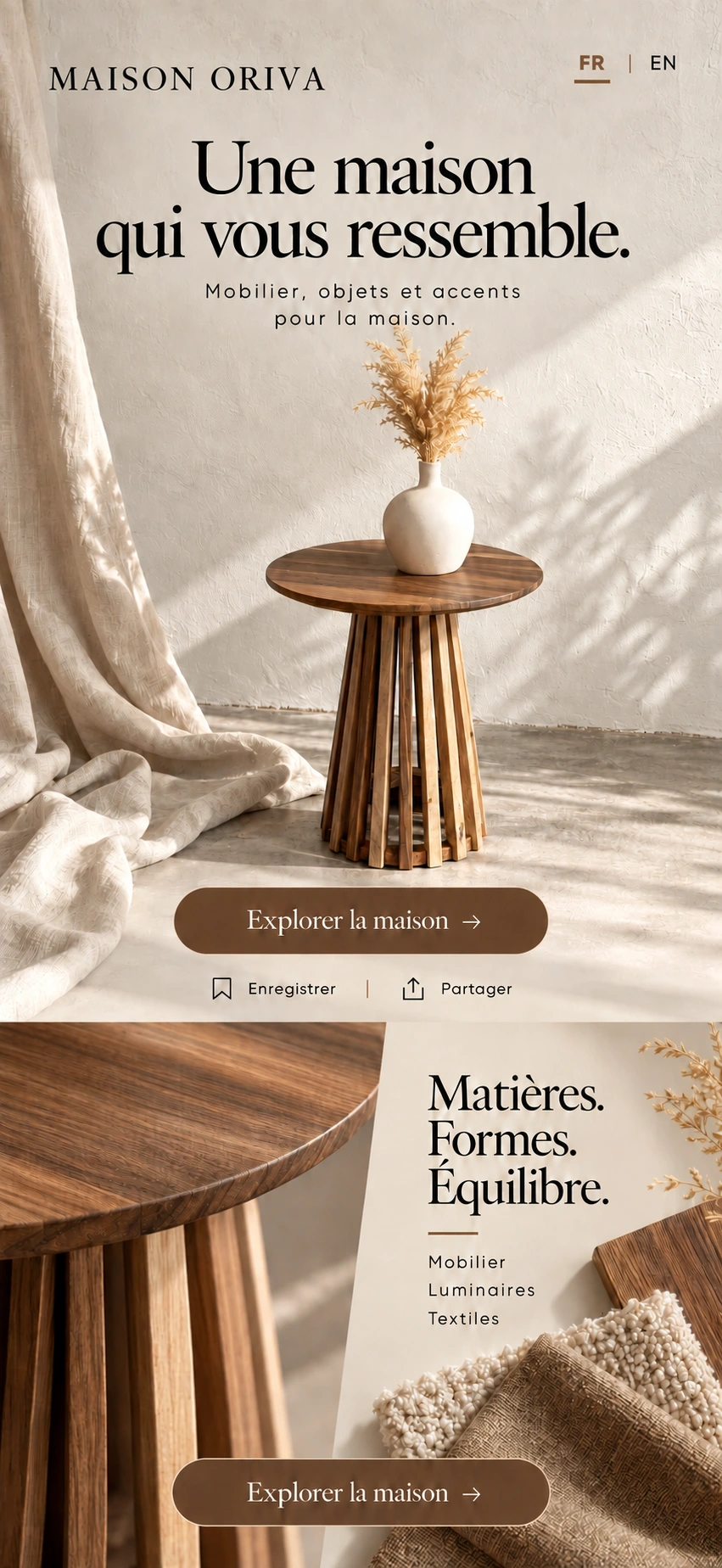 Maison Oriva · Une maison qui vous ressemble — Explorer la maison
